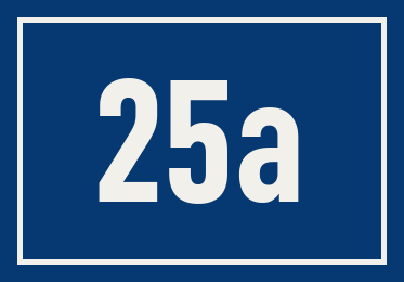 Hausnummer 25a