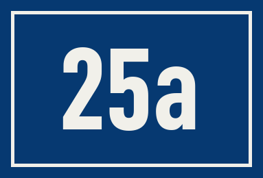 Hausnummer 25a
