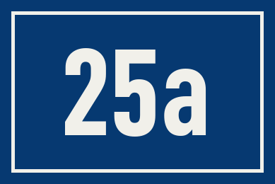 Hausnummer 25a