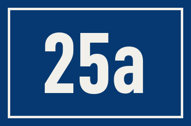 Hausnummer 25a