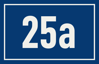 Hausnummer 25a