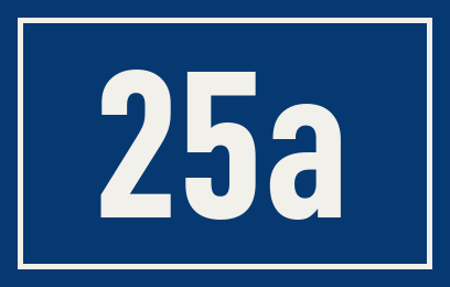 Hausnummer 25a