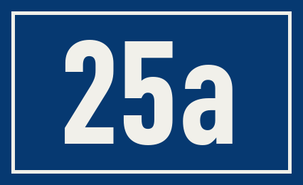 Hausnummer 25a