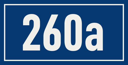 Hausnummer 260a