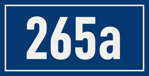 Hausnummer 265a