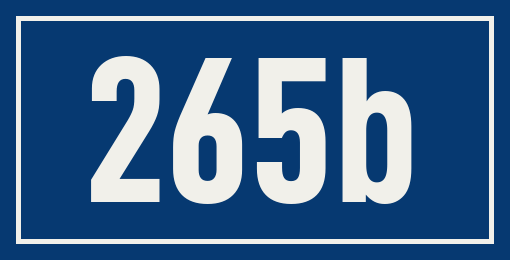 Hausnummer 265b
