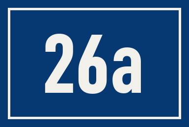 Hausnummer 26a