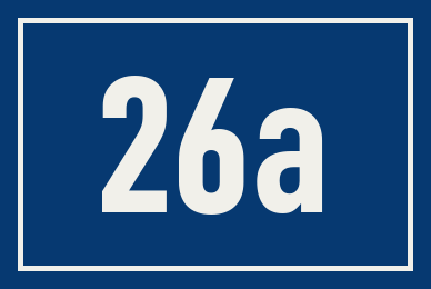 Hausnummer 26a