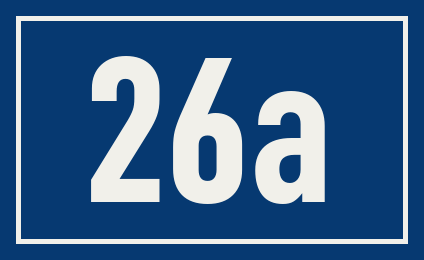 Hausnummer 26a