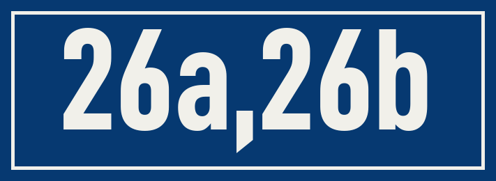 Hausnummer 26a,26b