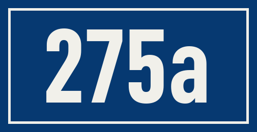 Hausnummer 275a