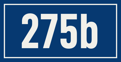 Hausnummer 275b