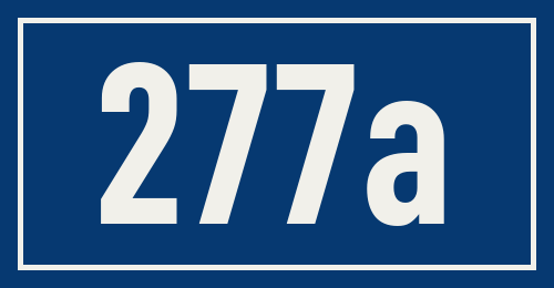 Hausnummer 277a