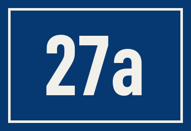 Hausnummer 27a