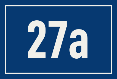 Hausnummer 27a