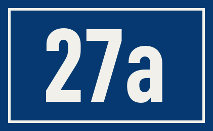 Hausnummer 27a