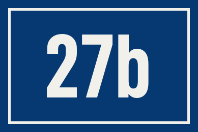 Hausnummer 27b