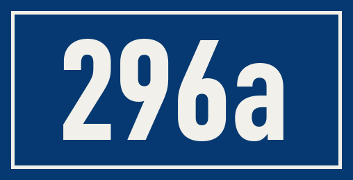 Hausnummer 296a