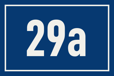 Hausnummer 29a