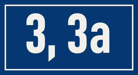 Hausnummer 3, 3a
