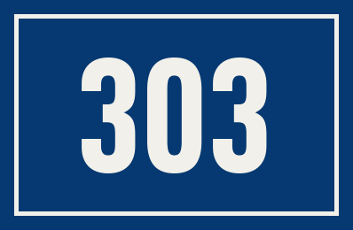 Hausnummer 303