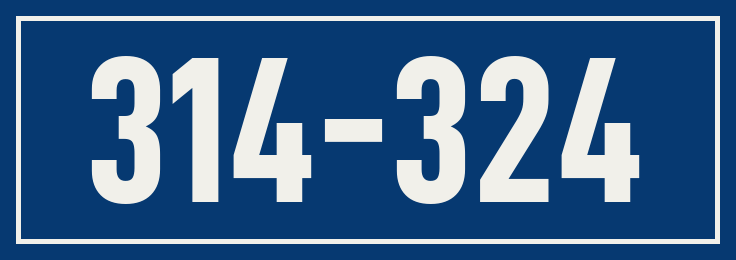 Hausnummer 314-324