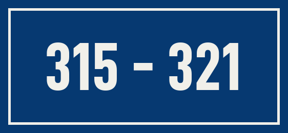 Hausnummer 315 - 321