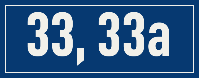 Hausnummer 33, 33a