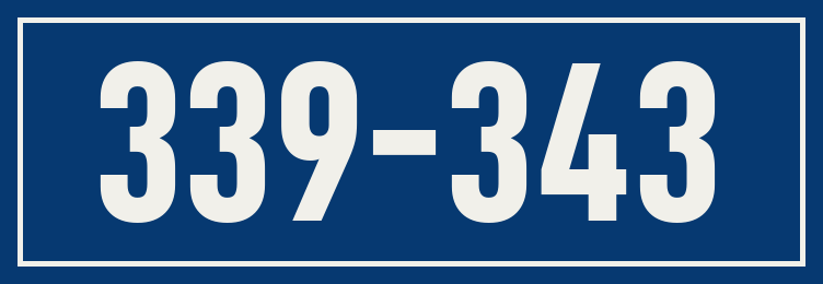 Hausnummer 339-343