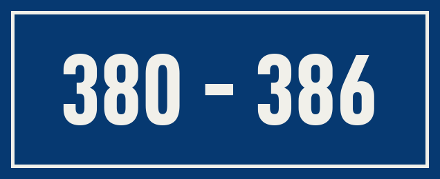 Hausnummer 380 - 386