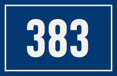 Hausnummer 383