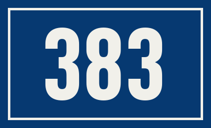 Hausnummer 383