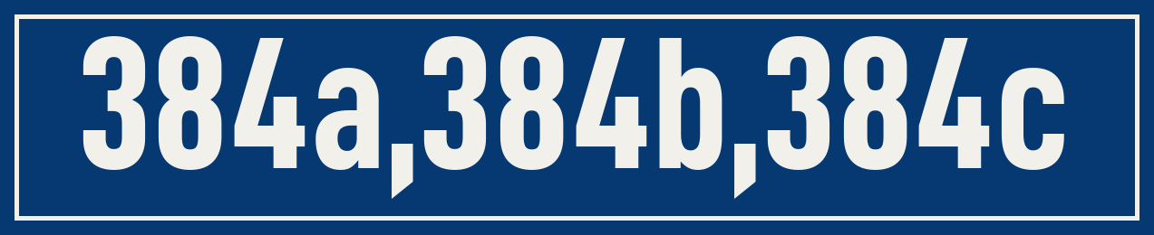 Hausnummer 384a,384b,384c
