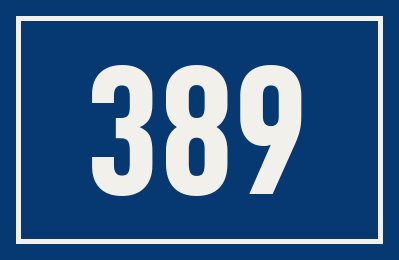 Hausnummer 389