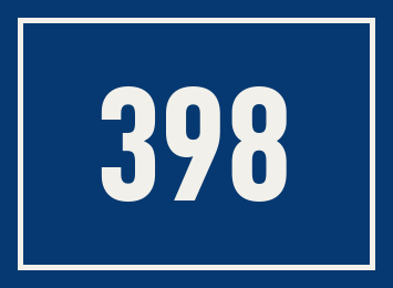 Hausnummer 398