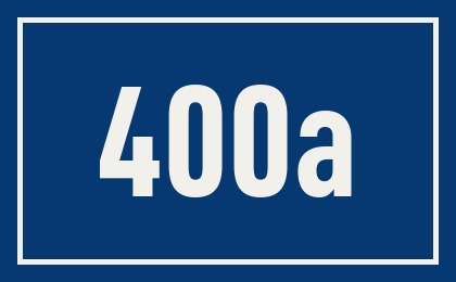 Hausnummer 400a
