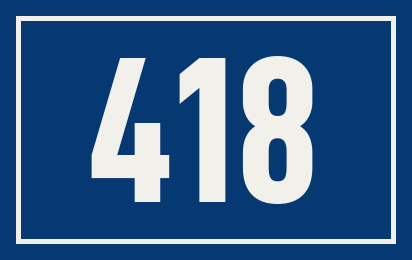 Hausnummer 418