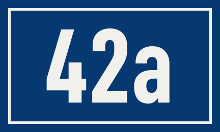 Hausnummer 42a