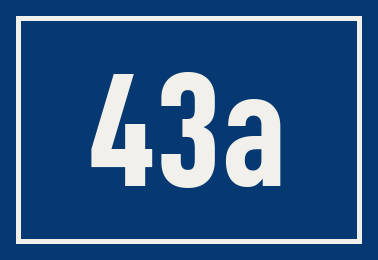 Hausnummer 43a