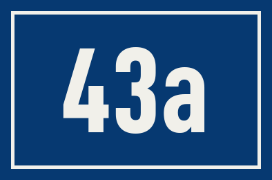 Hausnummer 43a
