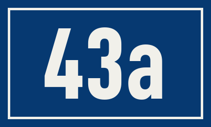 Hausnummer 43a