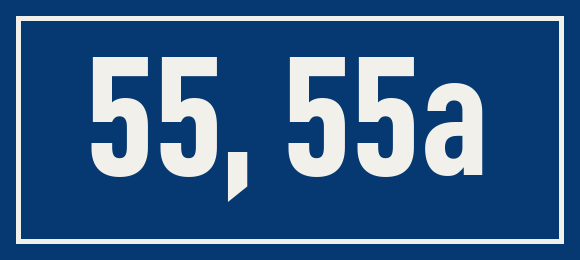 Hausnummer 55, 55a
