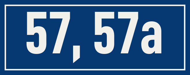 Hausnummer 57, 57a