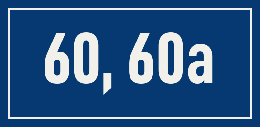 Hausnummer 60, 60a