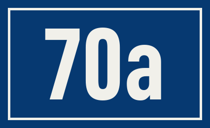 Hausnummer 70a