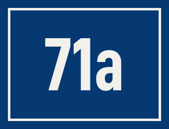 Hausnummer 71a