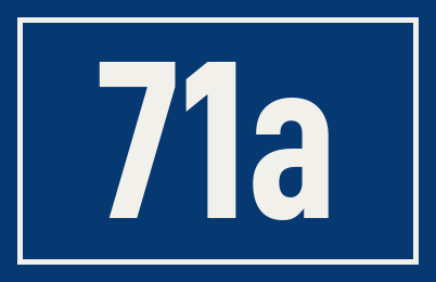 Hausnummer 71a