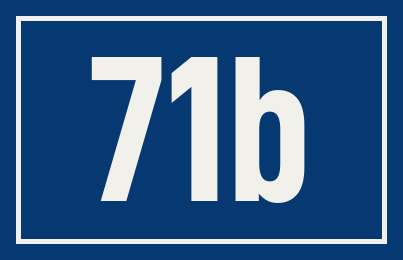 Hausnummer 71b