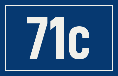 Hausnummer 71c