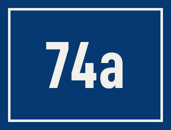 Hausnummer 74a